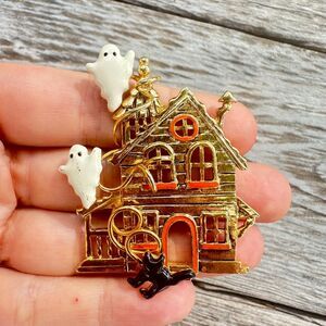 Haunted House Brooch Halloween Brooch